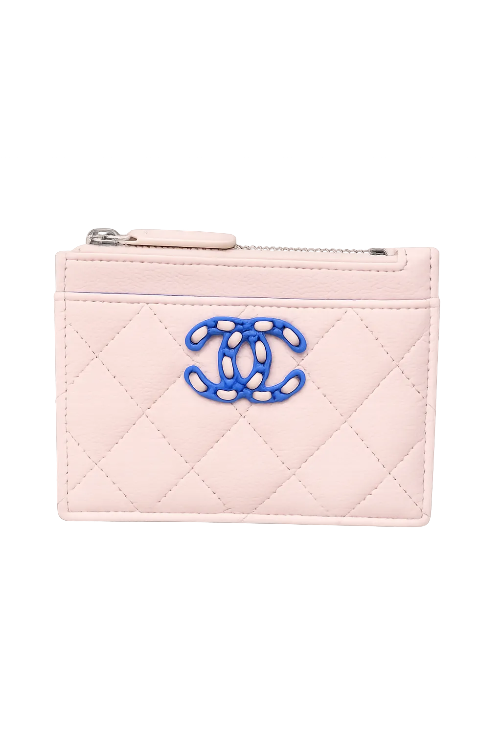 CHANEL 19 SHORT WALLET CAVIAR PINK